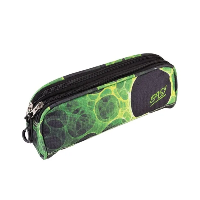 Easy studentské pouzdro zeleno - černé kolečka, 22 x 6 x 9 cm