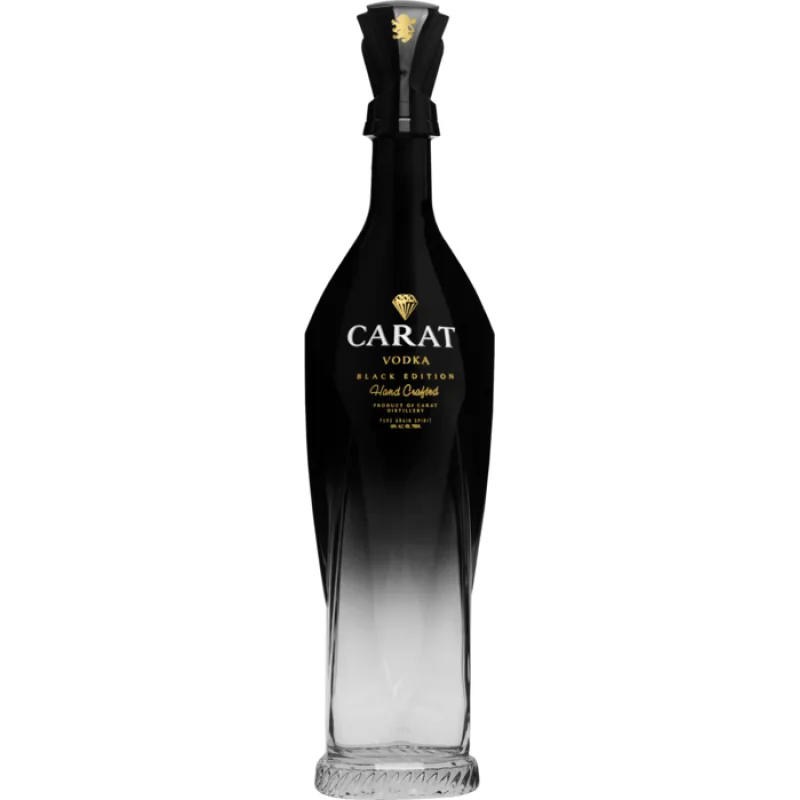Vodka Carat Black Edition 40% 0,7 l (čistá fľaša)