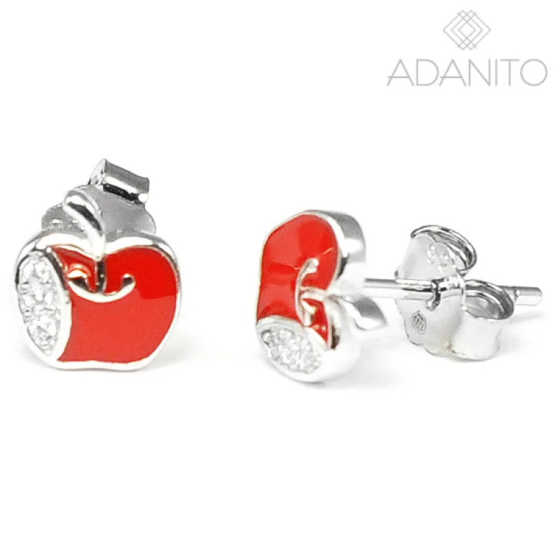 Strieborné náušnice jabľčka BENETO AGUP3173D