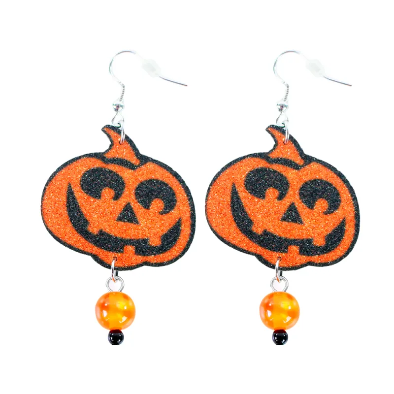 Rappa Náušnice tekvica Halloween