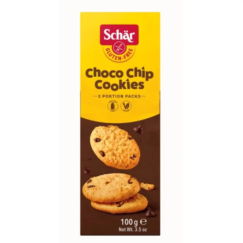 Schär Choco Chip Cookies Sušienky bezgluténové s kúskami čokolády 100 g