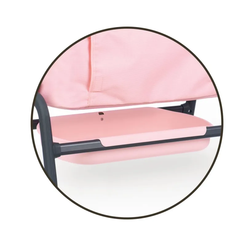 Smoby Postieľka Maxi Cosi svetloružová pre bábiky