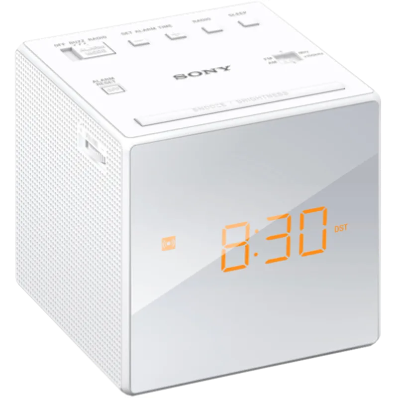 Sony radiobudík ICF-C1, bílý ICFC1W.CED