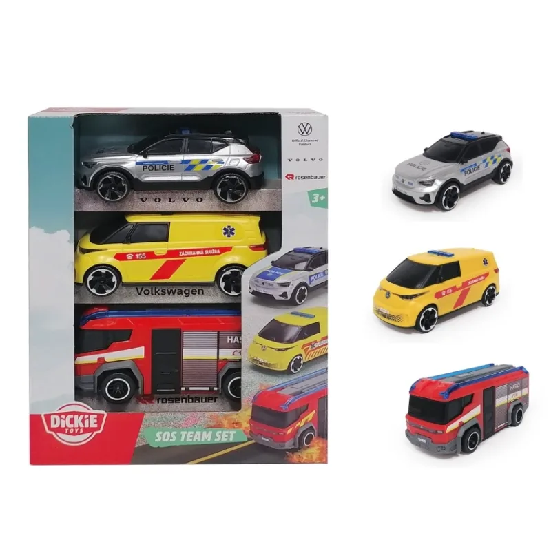 Dickie SOS Team Set 3 ks, česká verze