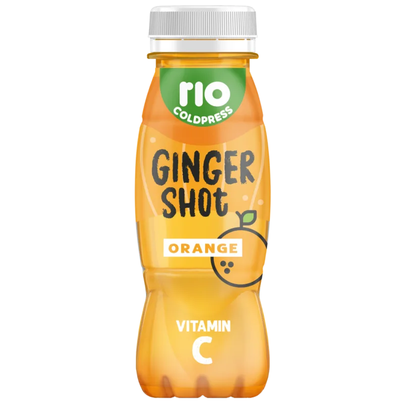 Rio Cold Press Ginger shot pomaranč 180ml
