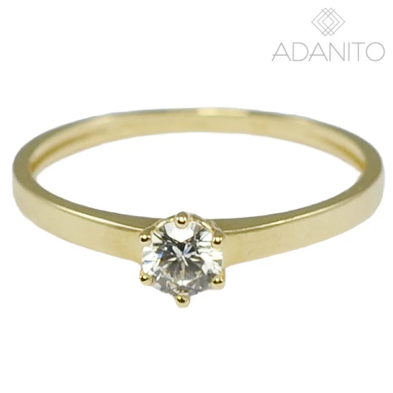 Zlatý prsteň so zirkónom ADANITO BRR1278G