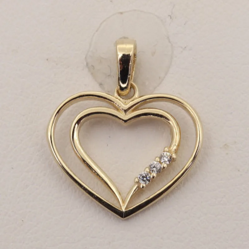 Zlatý prívesok srdce KA 2714LOT, 0.9 g, 0.90 g