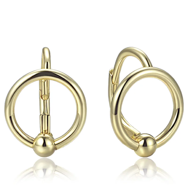 Elegantné pozlátené strieborné náušnice MINET JMAS0326GE00