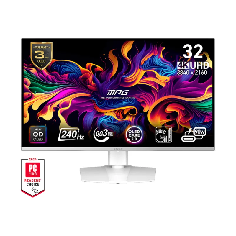 MSI MPG/321URXW/31,5"/QD-OLED/4K UHD/240Hz/0,03ms/Bílá/3R MPG 321URXW QD-OLED