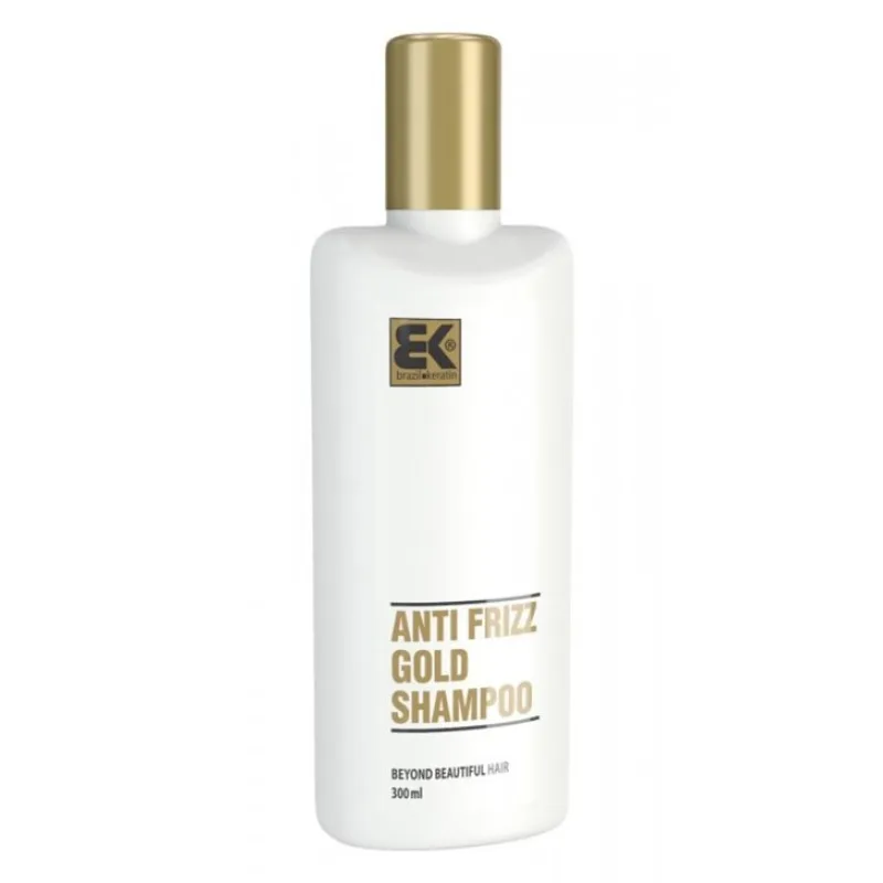 BRAZIL KERATIN GOLD Antifrizz Hydratačný šampón so zlatom, keratínom 300ml