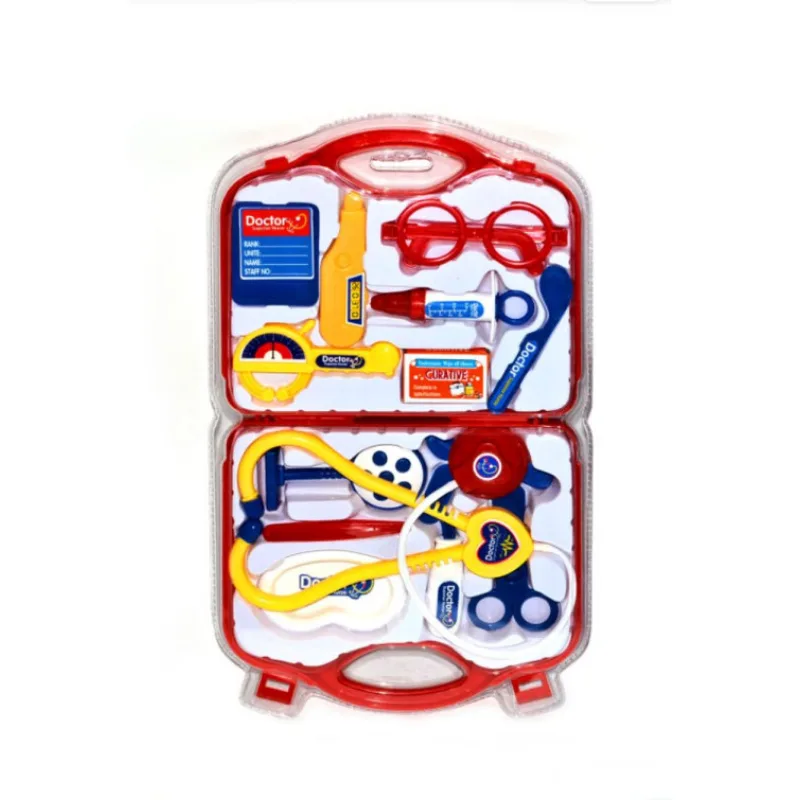 Doktorský set v kufříku, červený