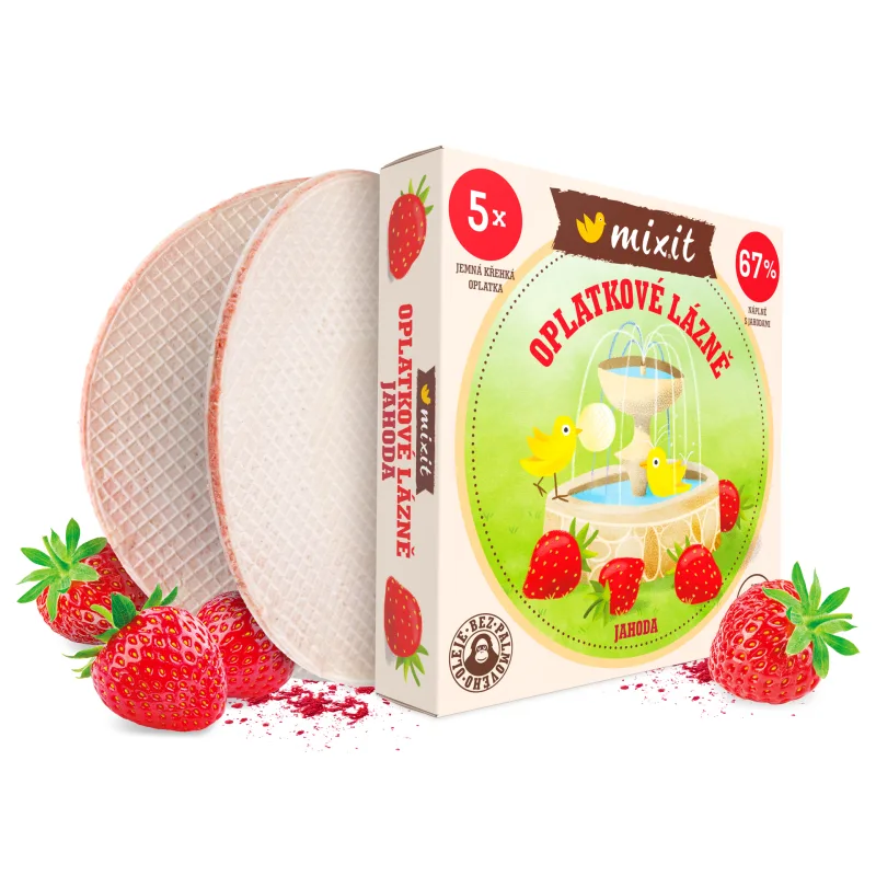 Mixit Oblátkové kúpele - Jahoda - 150g