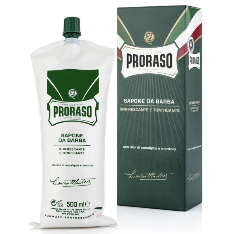 PRORASO Eucalyptus Osviežujúci krém na holenie - eukalyptus 500ml