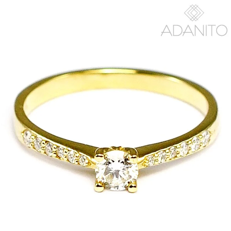 Zlatý briliantový prsteň ADANITO ZSK771