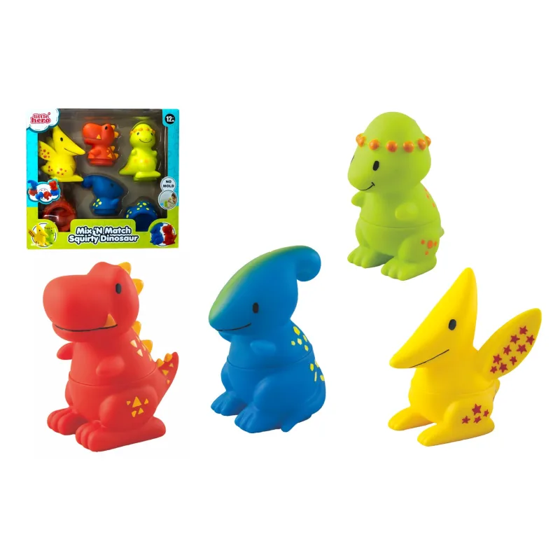 Teddies Dinosaurus skladací gumový v krabici 26x24x8cm 12m+