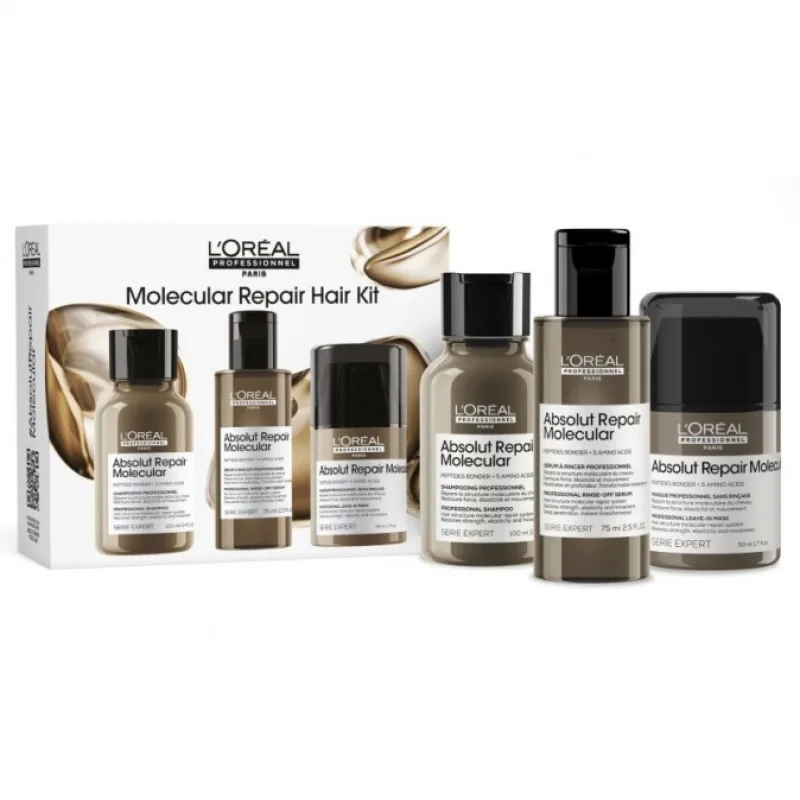 LOREAL Serie Expert Molecular Repair Hair Kit - cestovná sada pre značne poškodené vlasy