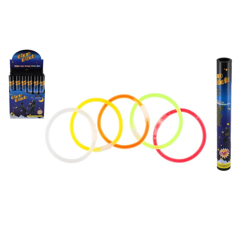 Teddies Tyčinky náramky svietiace 25cm 15ks v tube