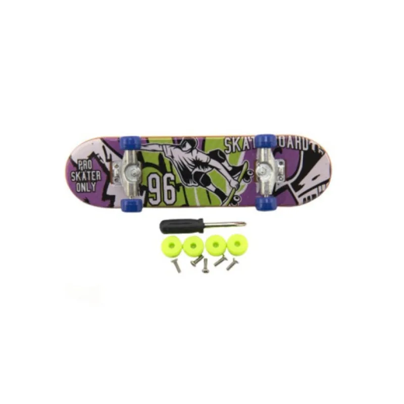 Prstový skateboard šroubovací, 9cm assort