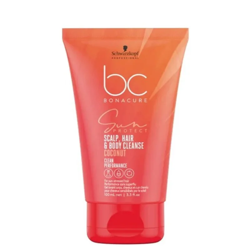 SCHWARZKOPF BC Sun Protect Scalp, Hair And Body Cleanse 100ml - slnečný šampón 3v1