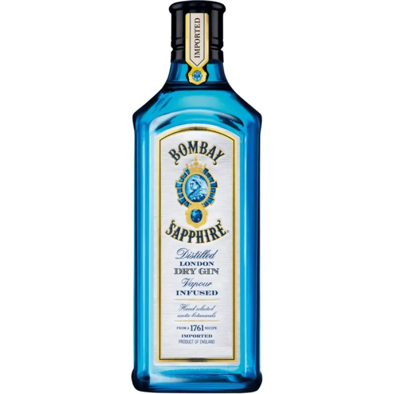 Bombay Sapphire London Dry Gin 40% 0,7 l (čistá fľaša)