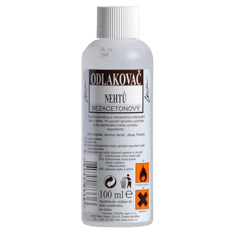 CHOPA Odlakovač na nechty 100ml - bezacetonový
