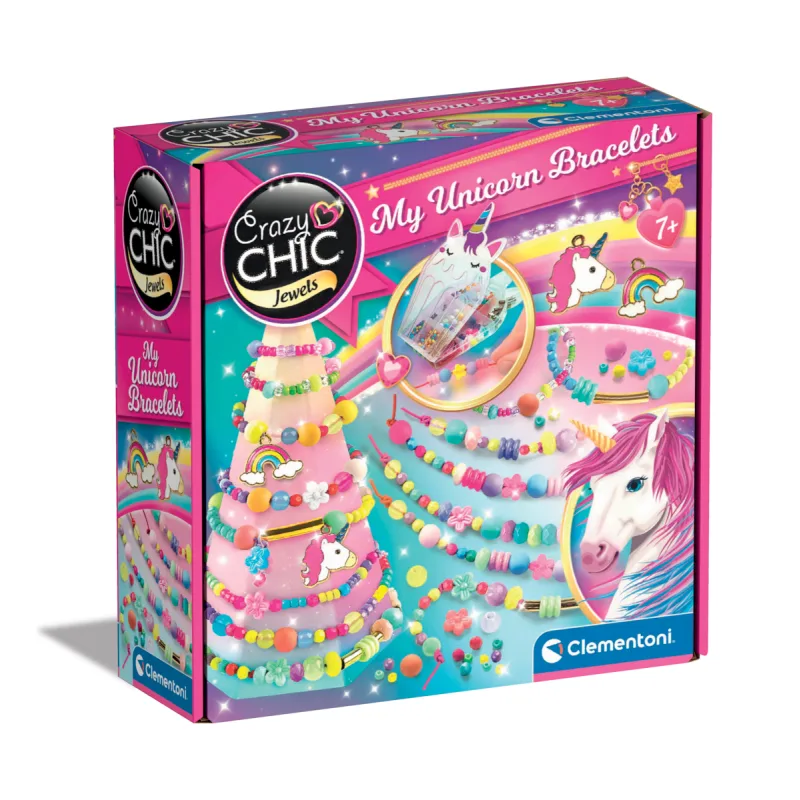 Clementoni Crazy CHIC - Kreatívny set - Náramok s jednorožcom