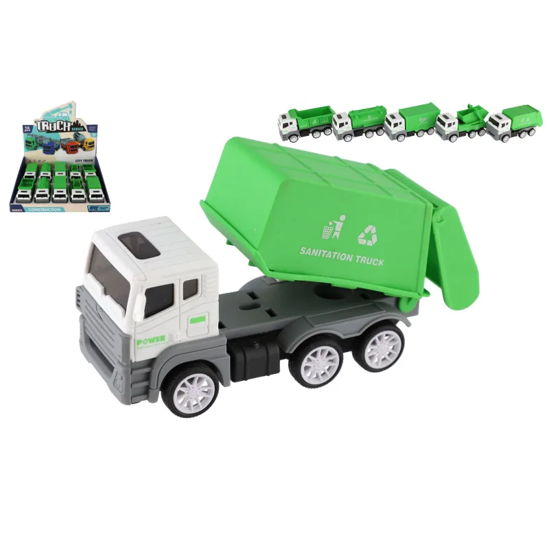 Teddies Auto stavebné nákladné plast 14cm na zotrvačník 5 druhov