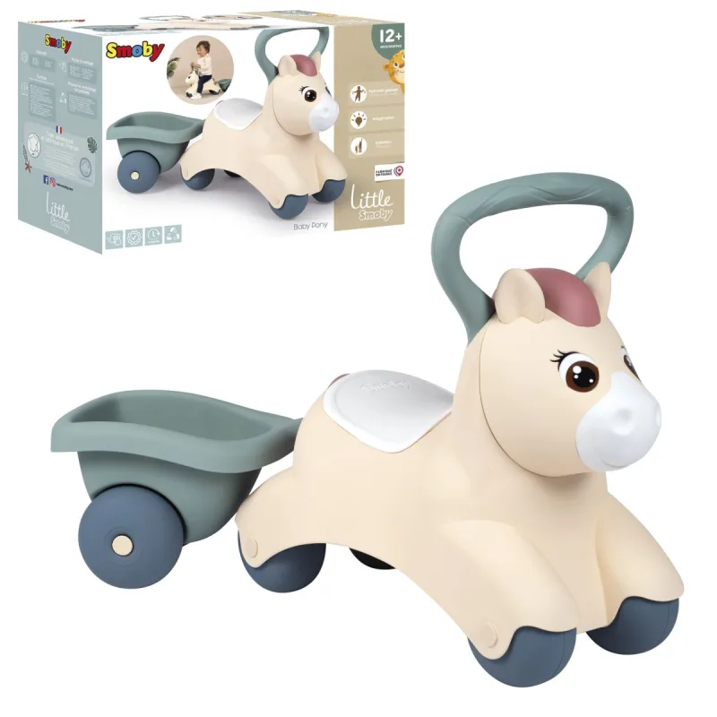 Smoby LS Pony Kočík s vozíkom