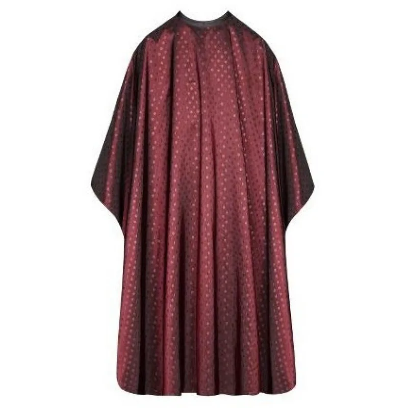 SIBEL Dots Red Kadernícka pláštenka na farbenie a strihanie vlasov - červená