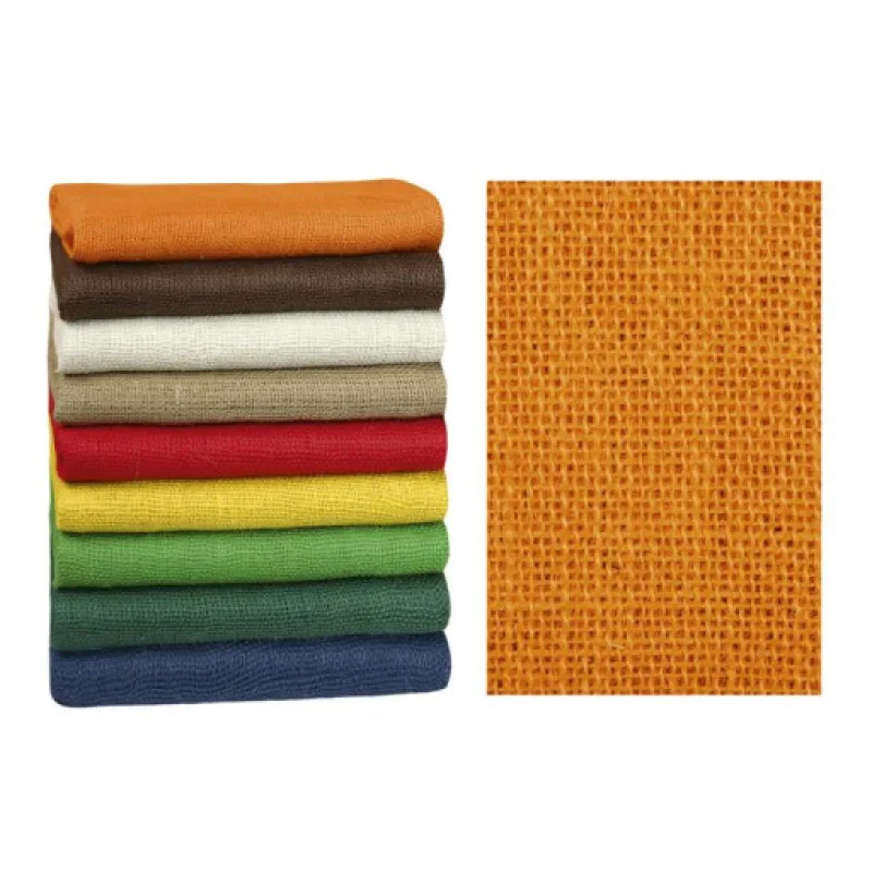 Bellatex Dekorační jutová plachetka oranžová - 1,3m x 3m