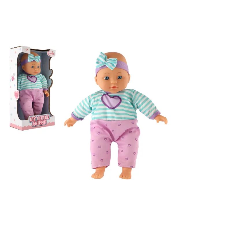 Teddies Bábika bábätko 30cm mäkké telo v krabici 17x33x10cm