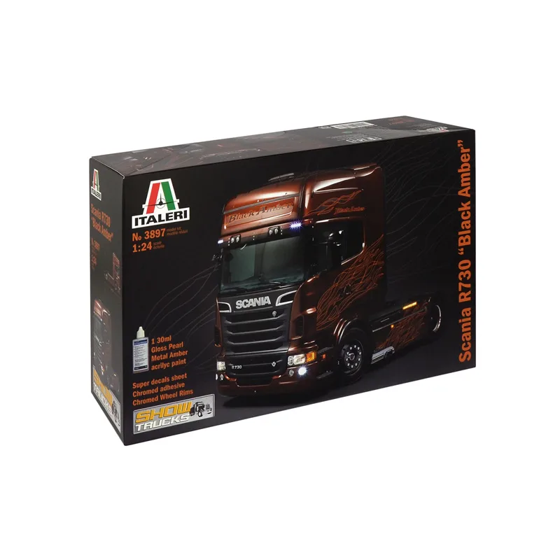 Italeri Taleri Model Kit truck 3897 - SCANIA R BLACK AMBER (1:24)