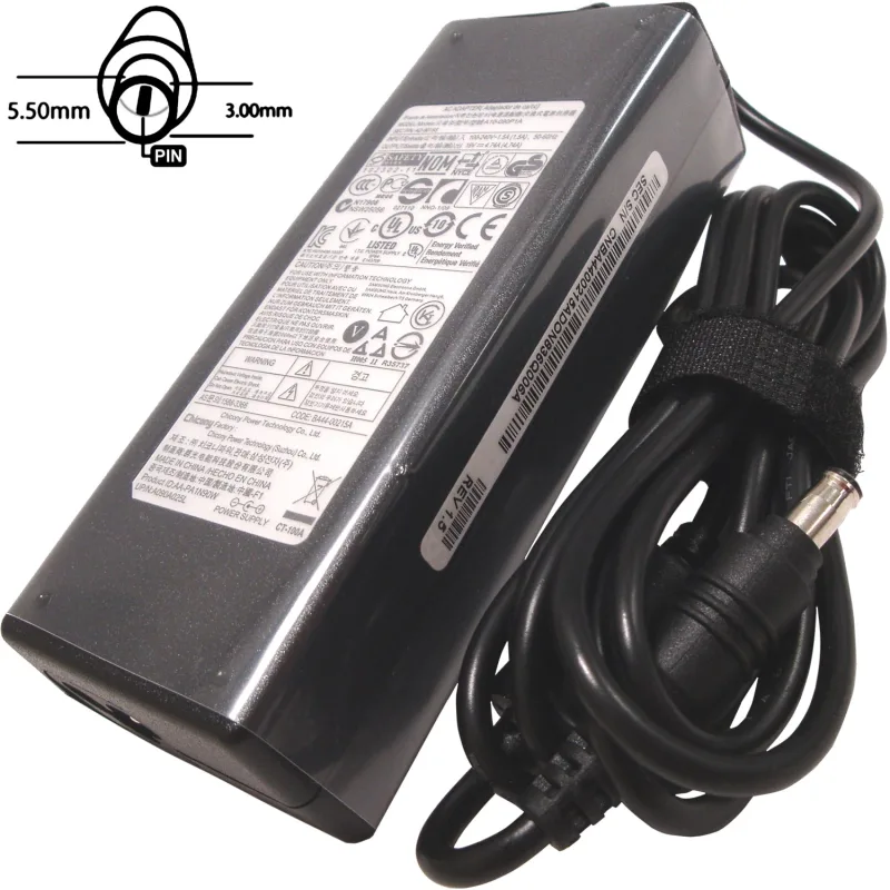SIL Napájecí adaptér 90W, 19V 5.5x3.0, originál Samsung 77011098