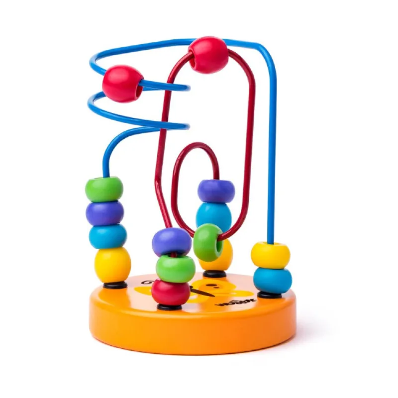 Woody Mini motorický labyrint, oranžový