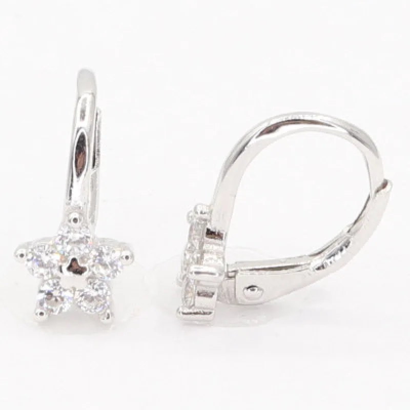 Strieborné detské náušnice KA E4751W