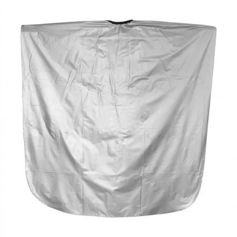 SALON KOMPLET Kadernícka farbiaca pláštenka z PVC - strieborná