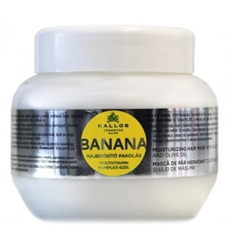 KALLOS KJMN Banana Hair Mask 275ml - maska na suché vlasy s multivitamíny