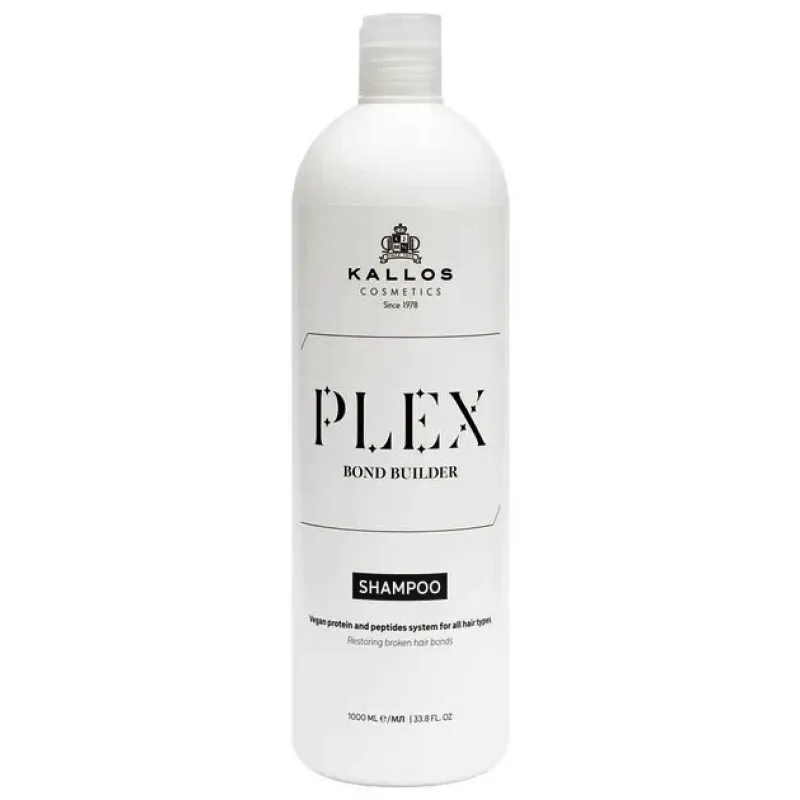 KALLOS Plex Bond Builder Shampoo 1000ml - šampón na obnovu poškodených vlasov