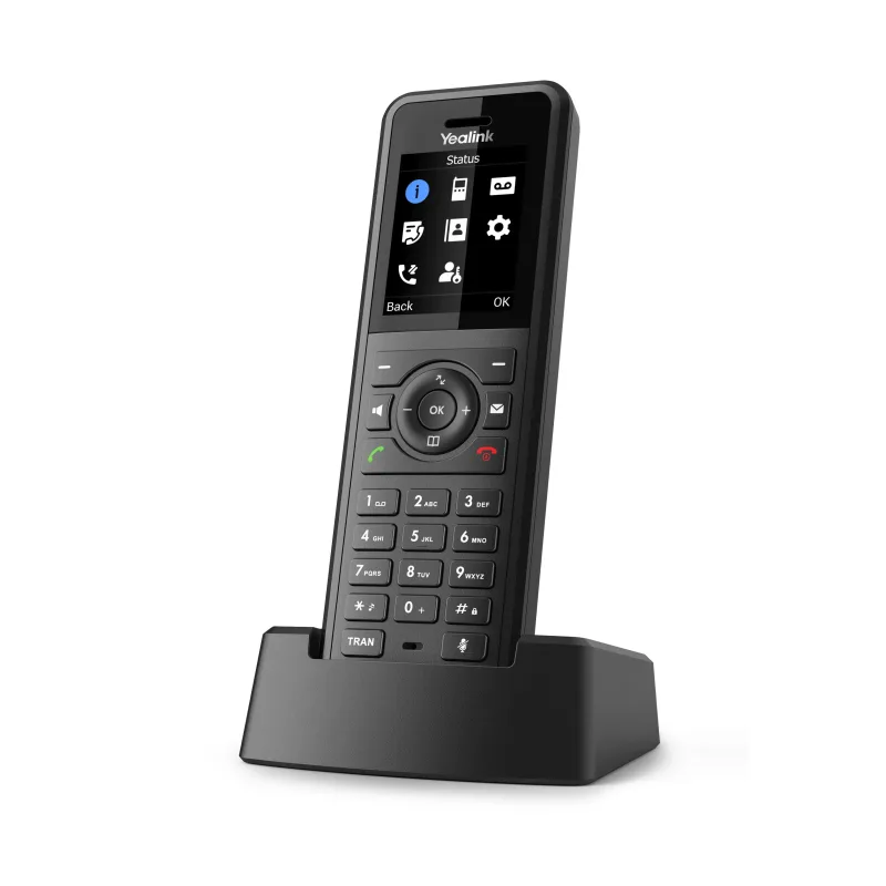 Yealink W57R SIP DECT odolná ručka, IP54, 1,8" bar.disp., 40 hodin hovoru, 575 h. poh.režim W57R