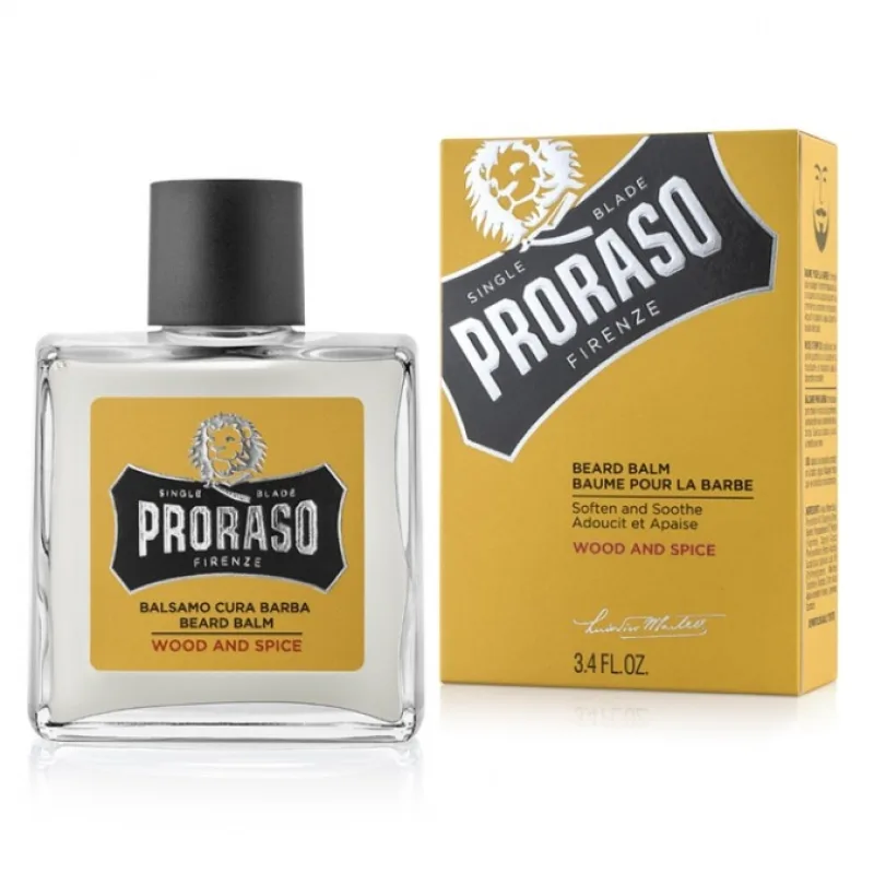 PRORASO Wood and Spice Balzam na fúzy s vôňou cédrového dreva a korenia 100ml
