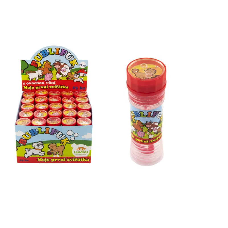 Teddies Bublifuk Moje prvé zvieratká 50ml 25ks v boxe MPZ