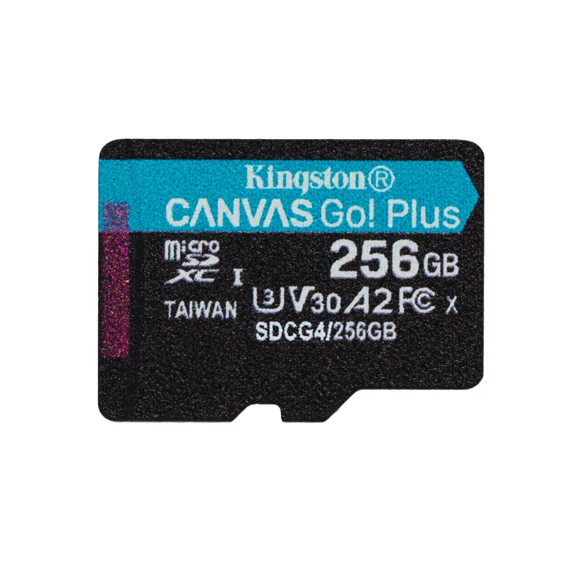 Kingston Canvas Go Plus A2/Micro SDXC/256GB/UHS-I U3 / Class 10 SDCG4/256GBSP