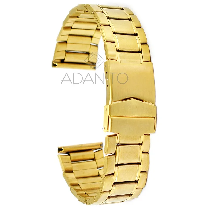 Zlatý oceľový remienok na hodinky DILOY CM1119.FB.22