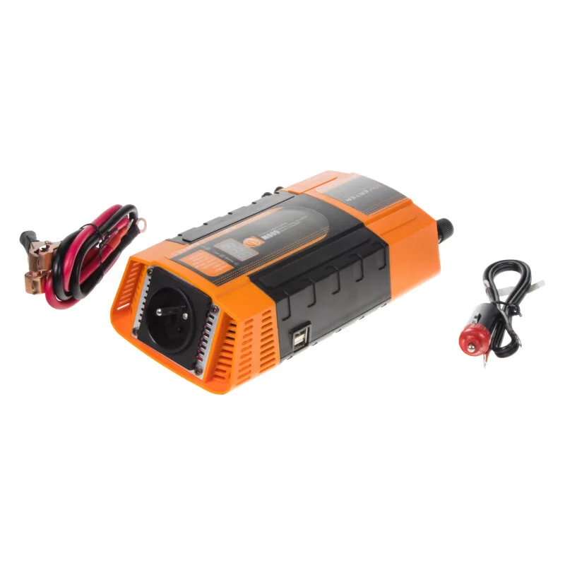 Měnič napětí z 12/220V + USB 600W/displej 35612d