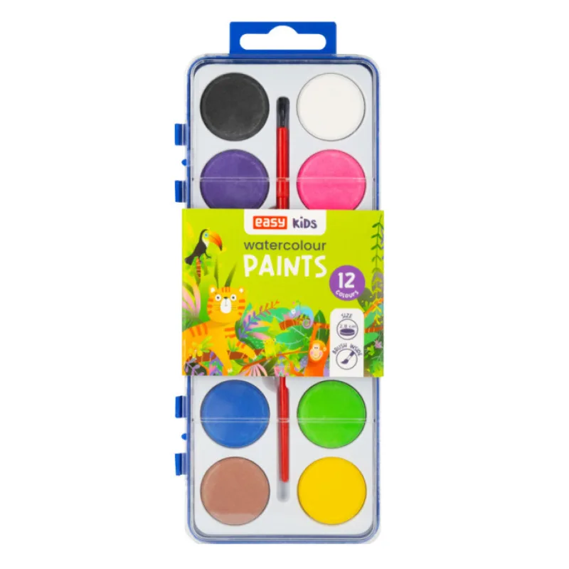 Easy Kids Vodové barvy, 12 barev