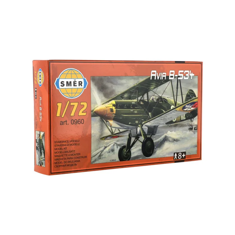 Směr Model Avia B-534 plast 13,05x11,25cm v krabici 25x14,5x5cm