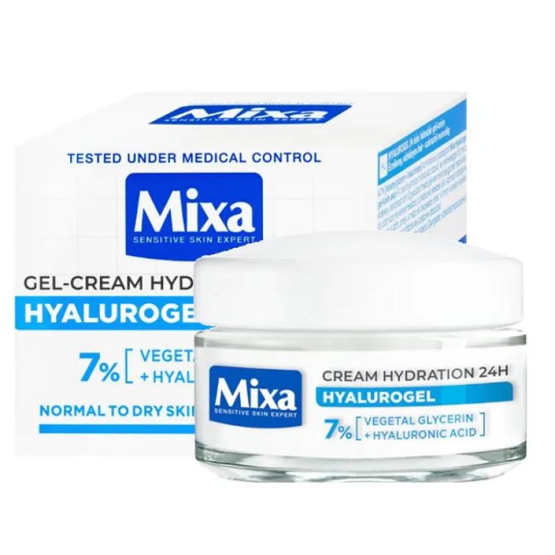 Mixa Hyalurogel Intensive Hydration intenzívny hydratačný krém 50 ml