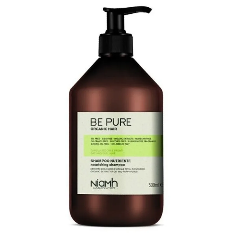 NIAMH Be Pure Nourishing Shampoo 500ml - výživný šampón pre jemné, slabé a vysušené vlasy