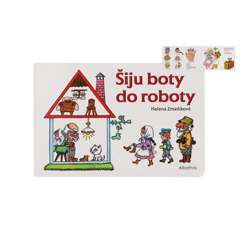 Albatros Knižka Šijem topánky do roboty SK text 24x16cm 24m+