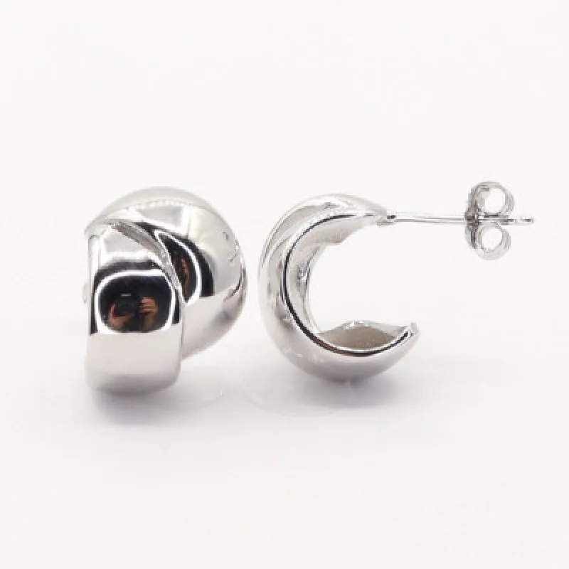 Strieborné náušnice na puzety KA E4616